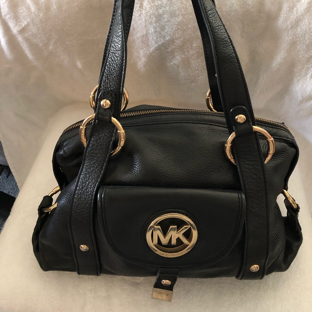Michael Kors black and gold purse